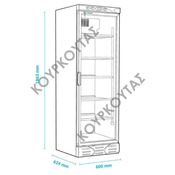 ΒΙΤΡΙΝΑ ΕΠΙΔΑΠΕΔΙΑ ΣΥΝΤΗΡΗΣΗΣ-ΑΝΑΨΥΚΤΙΚΩΝ METALFRIO D372 SCM4 - Image 5