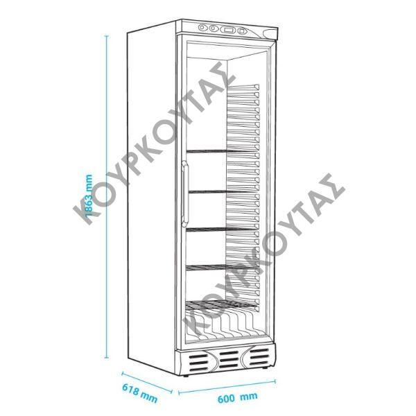 ΒΙΤΡΙΝΑ ΣΥΝΤΗΡΗΣΗΣ ΚΡΑΣΙΩΝ METALFRIO D372 WIC ST - Image 2