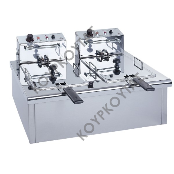 ΦΡΙΤΕΖΑ ΔΙΠΛΗ ΗΛΕΚΤΡΙΚΗ F70 7Lt+7Lt /230V M&M - Image 2