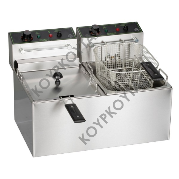 ΦΡΙΤΕΖΑ ΔΙΠΛΗ ΗΛΕΚΤΡΙΚΗ COMPACT F70C 7Lt+7Lt/230V M&M