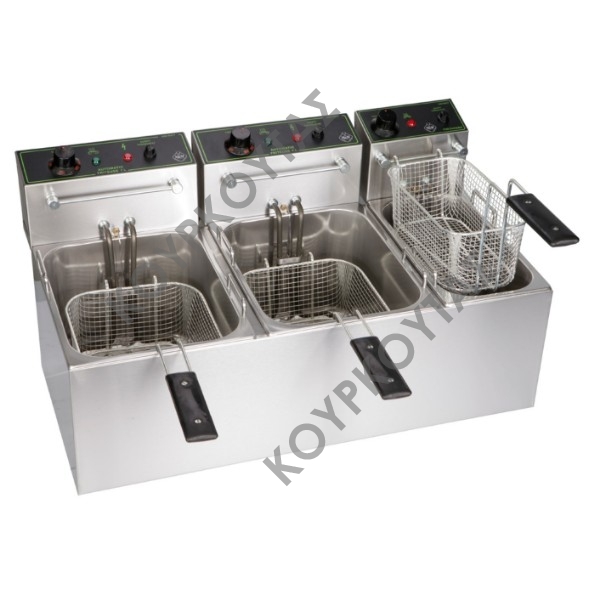 ΦΡΙΤΕΖΑ ΤΡΙΠΛΗ ΗΛΕΚΤΡΙΚΗ COMPACT F70C 7Lt+7Lt+4Lt M&M