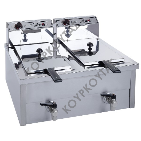 ΦΡΙΤΕΖΑ ΔΙΠΛΗ ΗΛΕΚΤΡΙΚΗ F80 8Lt +8Lt M&M - Image 2