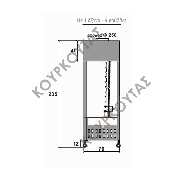 ΒΑΓΟΝΕΤΟ-ΨΗΣΤΑΡΙΑ ΚΑΡΒΟΥΝΟΥ ΜΕ 1 ΑΞΟΝΑ ΨΗΣΙΜΑΤΟΣ - Image 2