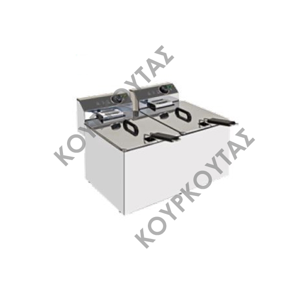 ΦΡΙΤΕΖΑ ΔΙΠΛΗ ΗΛΕΚΤΡΙΚΗ 10+10Lt XDOME XDF1010T/XDF1010S KAR