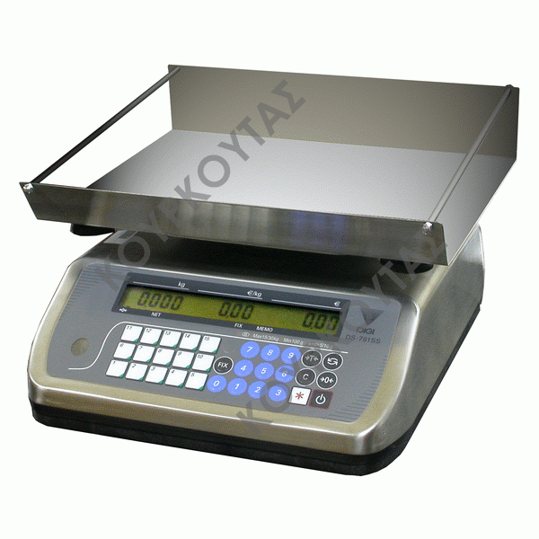 ΖΥΓΑΡΙΑ ΛΙΑΝΙΚΗΣ ΧΩΡΙΣ ΕΚΤΥΠΩΣΗ 15/30KG DIGI DS-781BSS B