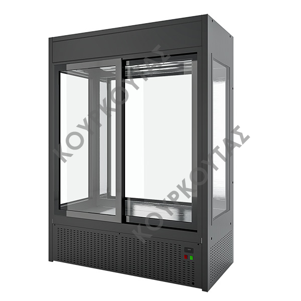 ΒΙΤΡΙΝΑ ΚΡΕΑΤΩΝ ΠΑΝΟΡΑΜΙΚΗ ΜΕ ΔΙΠΛΑ ΚΡΥΣΤΑΛΛΑ ΜΕ ή ΧΩΡΙΣ ΨΥΚΤΙΚΟ ΜΗΧΑΝΗΜΑ ΑΤΛΑΣ - Image 2