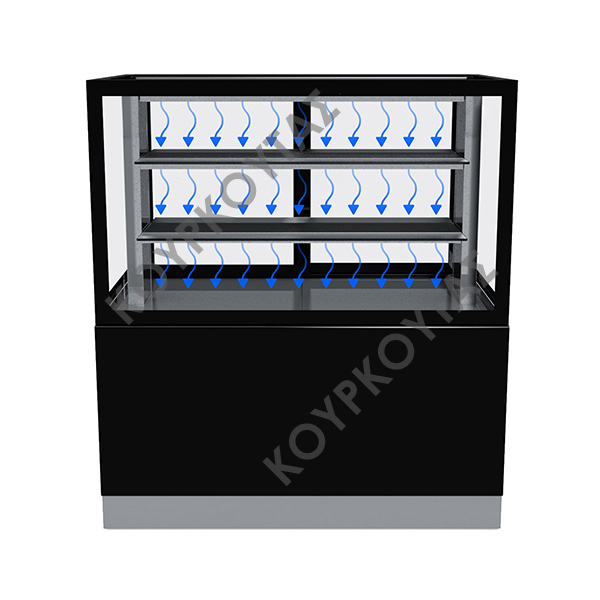 ΒΙΤΡΙΝΑ ΖΑΧΑΡΟΠΛΑΣΤΕΙΟΥ-ΑΡΤΟΠΟΙΕΙΟΥ ΘΕΡΜΑΙΝΟΜΕΝΗ LUX INOX BHK 108, BHK 138 BAM - Image 2