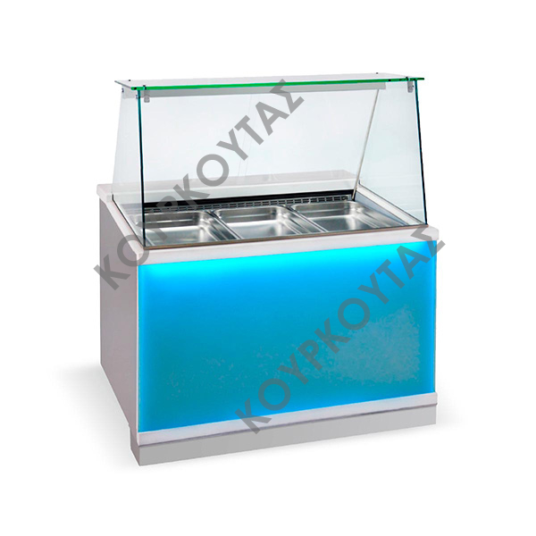 ΜΠΑΙΝ ΜΑΡΙ ΒΙΤΡΙΝΑ CORIAN FROST ΜΕ ΕΠΕΝΔΥΣΗ GLASS ΣΕΙΡΑ CMF BAM