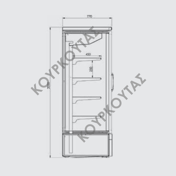 ΒΙΤΡΙΝΑ SELF SERVICE ΛΙΒΑΣ  ΚΑΤΑΨΥΞΗΣ ΜΕ Η ΧΩΡΙΣ ΨΥΚΤΙΚΟ ΜΗΧΑΝΗΜΑ ΥΨΟΥΣ 2.05m - Image 7