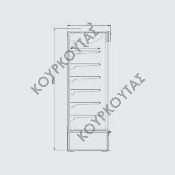 ΒΙΤΡΙΝΑ SELF SERVICE ΚΑΤΑΨΥΞΗΣ ΜΕ ή  ΧΩΡΙΣ ΨΥΚΤΙΚΟ ΜΗΧΑΝΗΜΑ ΛΙΒΑΣ ΥΨΟYΣ 2.20m - Image 6