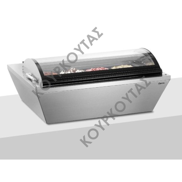 Βιτρίνα σερβιρίσματος παγωτού 700228 - 4 γεύσεων επιτραπέζια μεταχειρισμένη 1 ΜΗΝΑ - Image 4