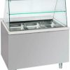 ΜΠΑΙΝ ΜΑΡΙ ΒΙΤΡΙΝΑ CORIAN FROST ΜΕ ΕΠΕΝΔΥΣΗ INOX ΣΕΙΡΑ CMF  BAM