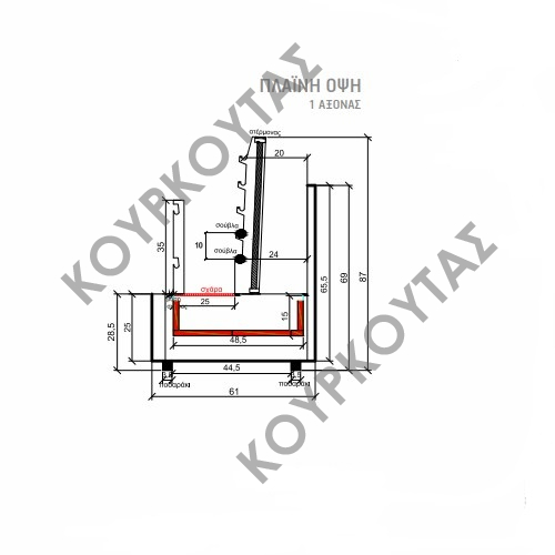 ΨΗΣΤΑΡΙΑ ΚΑΡΒΟΥΝΟΥ ΕΠΙΔΑΠΕΔΙΑ ΜΕ 1 ΑΞΟΝΑ & 3 ΣΟΥΒΛΕΣ - Image 2