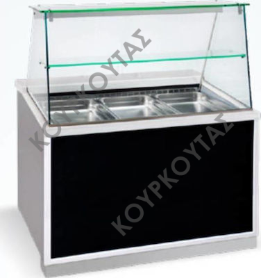 ΨΥΓΕΙΟ ΒΙΤΡΙΝΑ ΣΑΛΑΤΩΝ CORIAN FROST ΜΕ ΕΠΕΝΔΥΣΗ WOOD ΣΕΙΡΑ BFC BAM