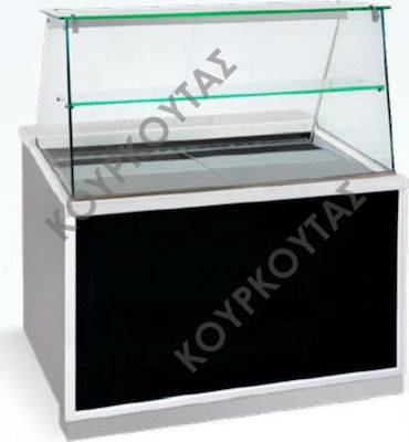 ΘΕΡΜΑΙΝΟΜΕΝΗ ΒΙΤΡΙΝΑ CORIAN FROST ΜΕ ΕΠΕΝΔΥΣΗ WOOD ΣΕΙΡΑ CHF BAM