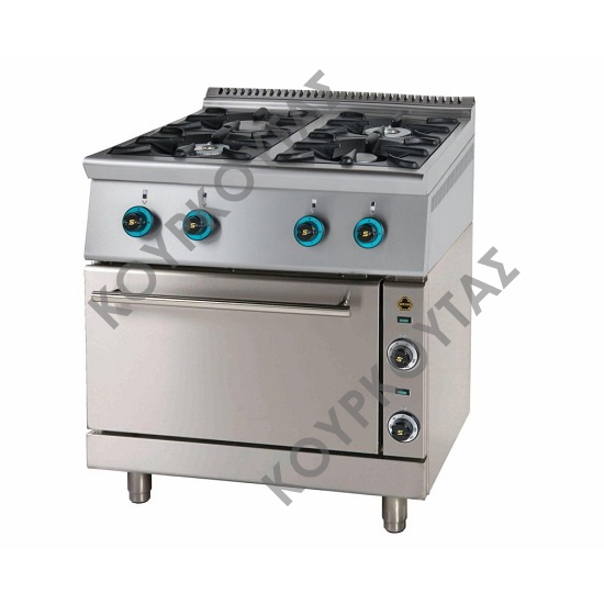 ΚΟΥΖΙΝΑ ΥΓΡΑΕΡΙΟΥ 4 ΕΣΤΙΩΝ & ΦΟΥΡΝΟΣ ΗΛΕΚΤΡΙΚΟΣ FC4GFES7 SERGAS