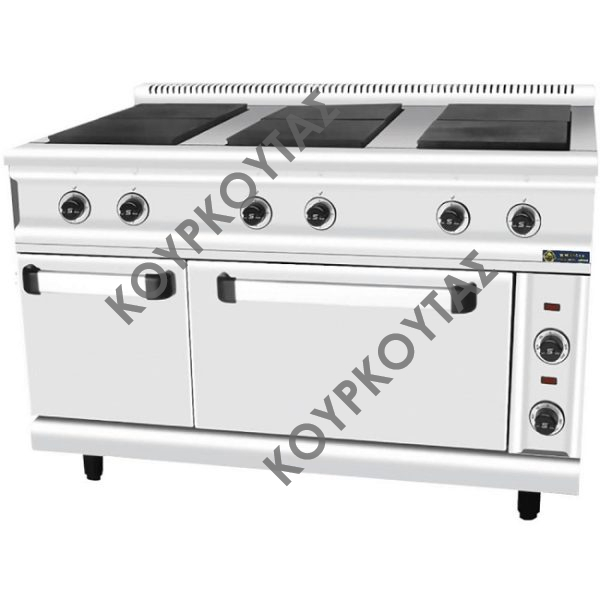 ΚΟΥΖΙΝΑ ΗΛΕΚΤΡΙΚΗ 6 ΕΣΤΙΩΝ ΜΕ ΦΟΥΡΝΟ & ΕΡΜΑΡΙΟ FC6FE SERGAS