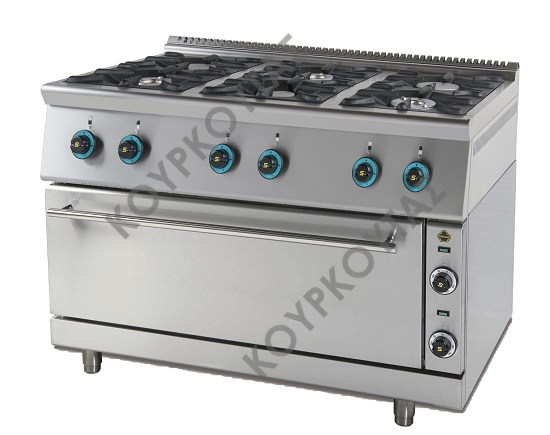 ΚΟΥΖΙΝΑ ΥΓΡΑΕΡΙΟΥ 6 ΕΣΤΙΩΝ & ΦΟΥΡΝΟΣ ΗΛΕΚΤΡΙΚΟΣ FC6GFELS9 SERGAS