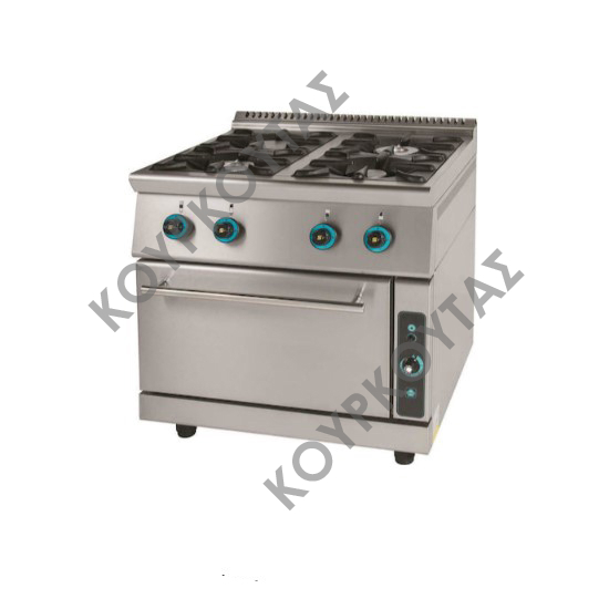 ΚΟΥΖΙΝΑ ΥΓΡΑΕΡΙΟΥ ΜΕ 4 ΕΣΤΙΕΣ & ΦΟΥΡΝΟ FC4FS7 SERGAS