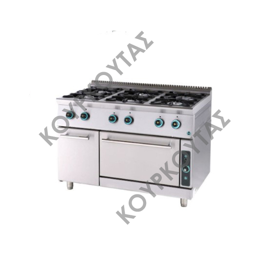 ΚΟΥΖΙΝΑ ΥΓΡΑΕΡΙΟΥ 6 ΕΣΤΙΩΝ ΜΕ ΦΟΥΡΝΟ & ΕΡΜΑΡΙΟ FC6FS7 SERGAS