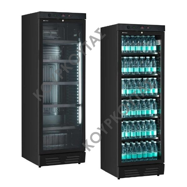 ΒΙΤΡΙΝΑ ΑΝΑΨΥΚΤΙΚΩΝ EKG 390 VG BLACK KLIMAITALIA