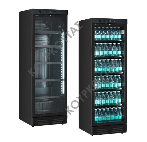 ΒΙΤΡΙΝΑ ΑΝΑΨΥΚΤΙΚΩΝ EKG 390 VG BLACK KLIMAITALIA