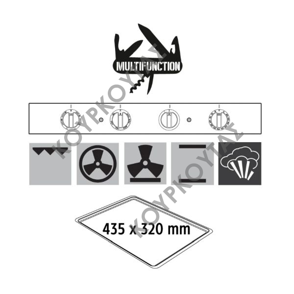 ΦΟΥΡΝΟΣ ΗΛΕΚΤΡΙΚΟΣ ΚΥΚΛΟΘΕΡΜΙΚΟΣ ALFA 43XMFHDS SMEG - Image 3