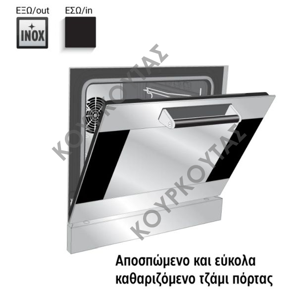 ΦΟΥΡΝΟΣ ΗΛΕΚΤΡΙΚΟΣ ΚΥΚΛΟΘΕΡΜΙΚΟΣ ALFA43X SMEG - Image 6
