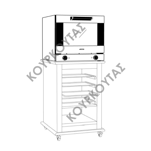 ΦΟΥΡΝΟΣ ΗΛΕΚΤΡΙΚΟΣ ΚΥΚΛΟΘΕΡΜΙΚΟΣ ALFA43X SMEG - Image 7