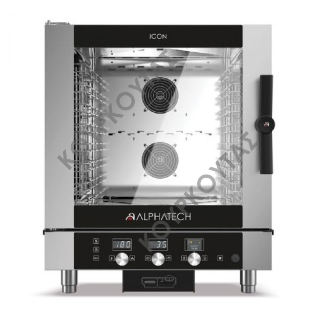 ΦΟΥΡΝΟΣ ΑΕΡΙΟΥ 7 ΘΕΣΕΩΝ ΗΛΕΚΤΡΟΝΙΚΟΣ ICON ICGT071E ALPHATECH