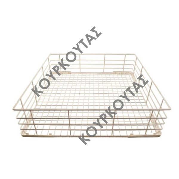 ΚΑΛΑΘΙ ΠΟΤΗΡΙΩΝ ΣΥΡΜΑΤΙΝΟ ΜΕ ΕΝΙΣΧΥΣΕΙΣ 40x40cm 901380 SILANOS