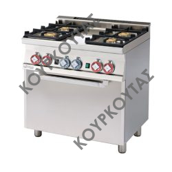 ΚΟΥΖΙΝΑ ΑΕΡΙΟΥ 4 ΕΣΤΙΩΝ ΜΕ ΦΟΥΡΝΟ ΑΕΡΙΟΥ CF4-68G LOTUS