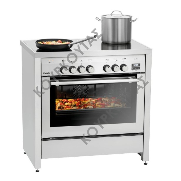ΚΟΥΖΙΝΑ ΗΛΕΚΤΡΙΚΗ ΜΕ ΚΕΡΑΜΙΚΕΣ ΕΣΤΙΕΣ & ΦΟΥΡΝΟ ΗΛΕΚΤΡΙΚΟ 155670 | 5K-EBMF BARTSCHER