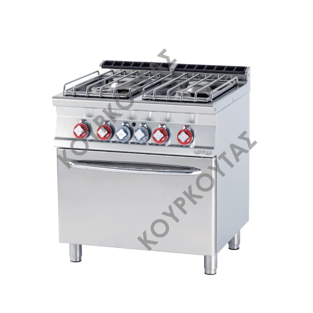 ΚΟΥΖΙΝΑ ΑΕΡΙΟΥ 4 ΕΣΤΙΩΝ ΜΕ ΦΟΥΡΝΟ ΑΕΡΙΟΥ CF4-78GP LOTUS