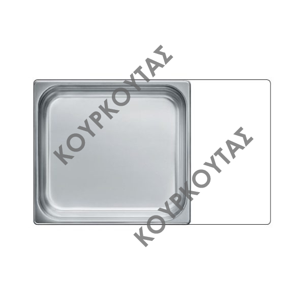 ΣΚΕΥΟΣ GN2/3 INOX 354x325x65mm RONDA