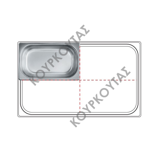 ΣΚΕΥΟΣ GN1/4 INOX 265x162x65mm RONDA