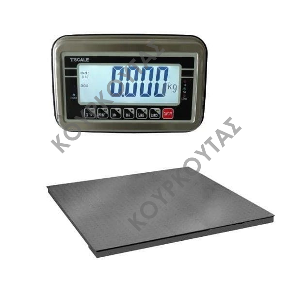 ΕΠΙΔΑΠΕΔΙΟΣ-ΕΣΩΔΑΠΕΔΙΟΣ ΖΥΓΟΣ INOX 1500KG T-SCALE BWS