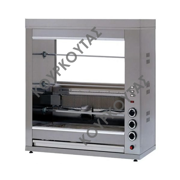 Ψησταριά σούβλας - Κοτοπουλιέρα υγραερίου 3 θέσεων Panaritis Κ3-135 14kW