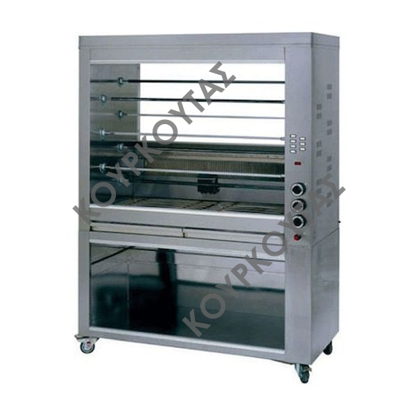 Ψησταριά σούβλας - Κοτοπουλιέρα υγραερίου 7 θέσεων Panaritis Κ7-110 10kW