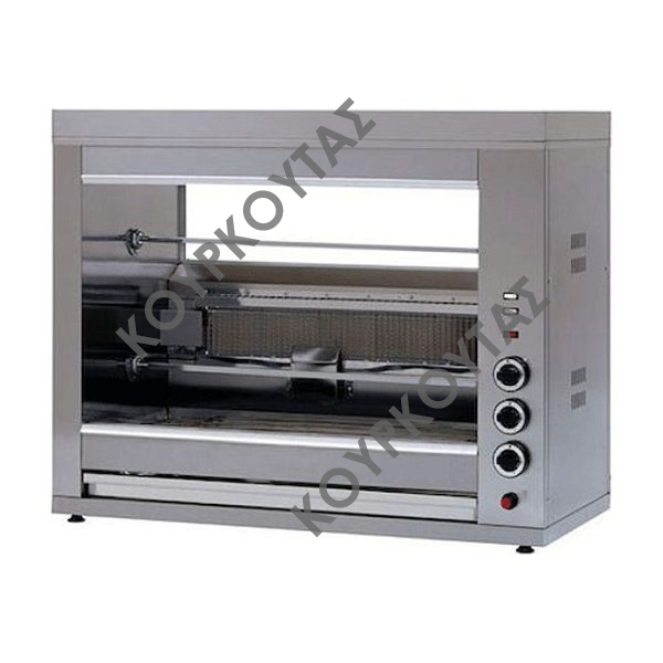 Ψησταριά σούβλας - Κοτοπουλιέρα υγραερίου 2 θέσεων Panaritis Κ2-110 10kW