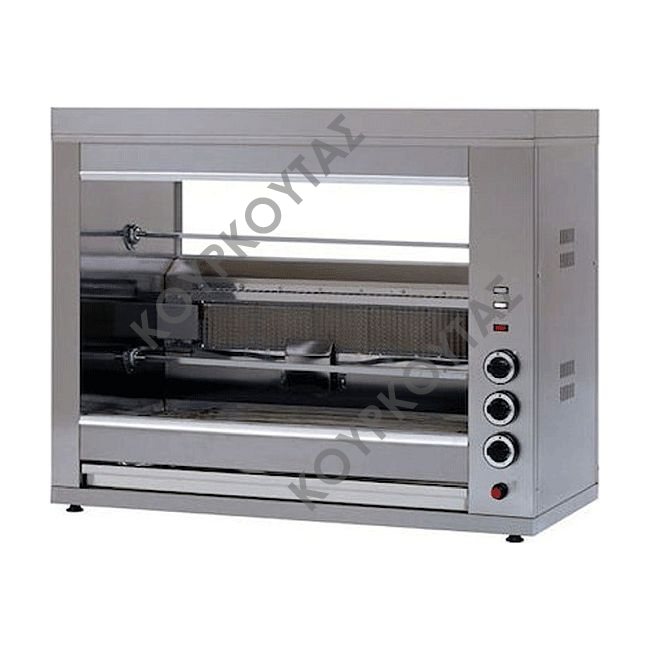 Ψησταριά σούβλας - Κοτοπουλιέρα υγραερίου 2 θέσεων Panaritis Κ2-145 18kW