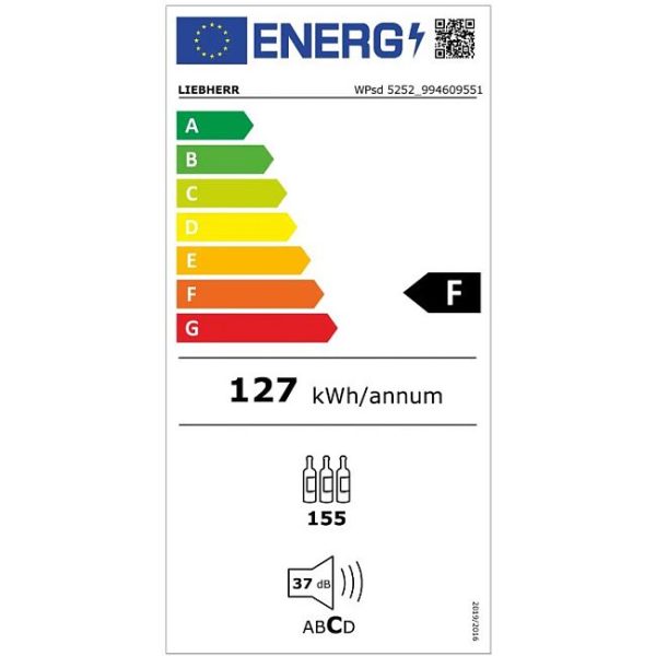 Βιτρίνα συντήρησης κρασιών WPsd 5252 Vinidor LIEBHERR - 2 ζωνών - Image 4