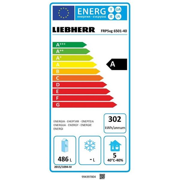 Ψυγείο συντήρησης FRPSvg 6501 Performance GN 2/1 LIEBHERR με ψύξη ανακυκλούμενου αέρα - Image 4