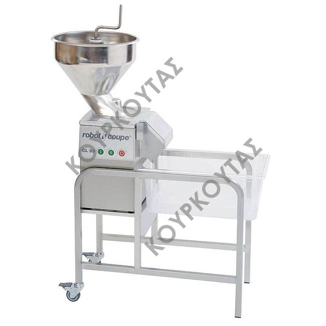 Κοπτικό μηχάνημα ROBOT COUPE CL55 με αυτόματη χοάνη & τροχήλατη βάση