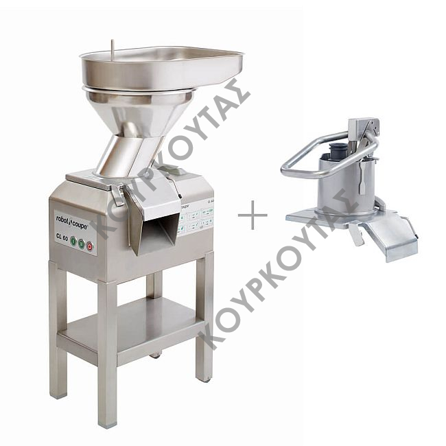 Πολυκοπτικό ROBOT COUPE CL60 με 2 στόμια τροφοδοσίας (λεβιέ + αυτόματη χοάνη)