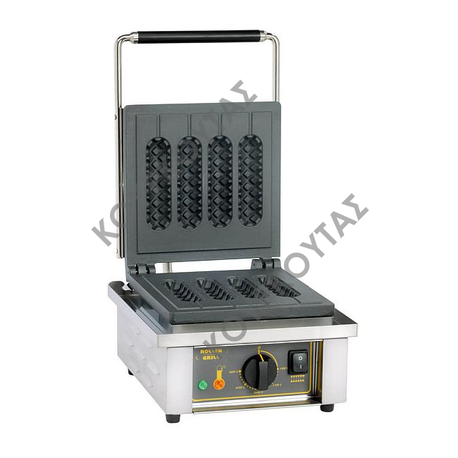 Συσκευή για βάφλες στρογγυλή σε ξυλάκι ROLLER GRILL GES 80 4 sticks
