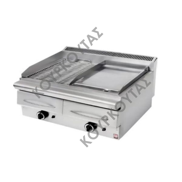 ΣΧΑΡΙΕΡΑ ΥΓΡΑΕΡΙΟΥ ΔΙΠΛΗ ΝΕΡΟΥ GPS 2 2000 PANARITIS ΣΕΙΡΑ 60 - 1 σχάρα & 1 λεία πλάκα