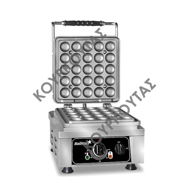 Συσκευή για mini βάφλες μονή ηλεκτρική ItalStar ITAL0020