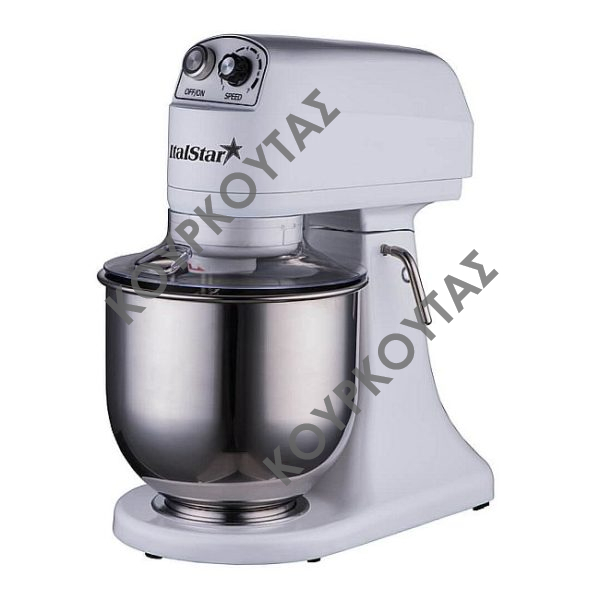 Mίξερ - Ζυμωτήριο 7 L Italstar Pastry Λευκό
