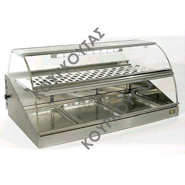 Βιτρίνα θερμαινόμενη ROLLER GRILL VH 1000
